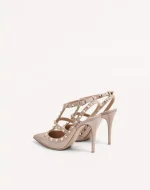 Valentino Patent Rockstud Caged Pump 100Mm - Image 4